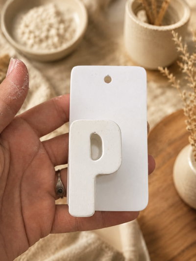 Tags Rectangular Con letras