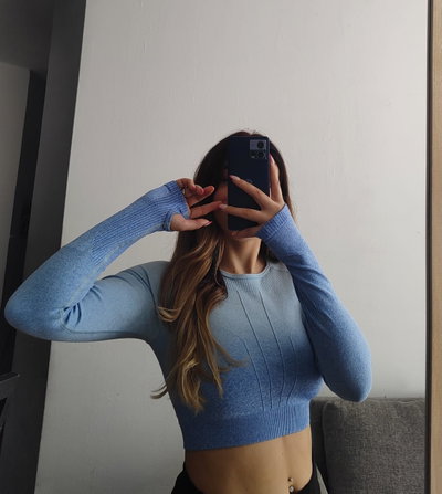 CropTop degrade manga larga
