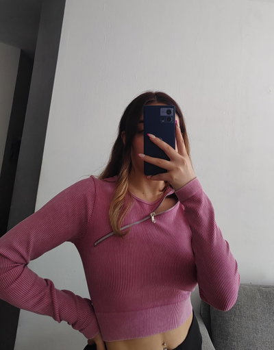 CropTop con cierre