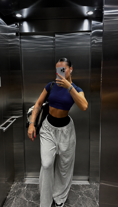 Crop Top azul