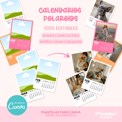 ✨ Calendario 2026 Estilo Polaroid 📸