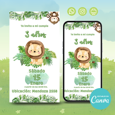 🦁 Invitación Digital  – León Tierno