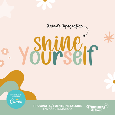 ✨ Dúo de Tipografías Shine ✨