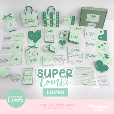 💚 Combo GREEN – Packaging Joyería ✨