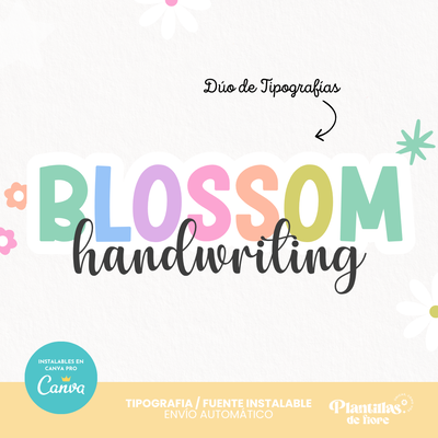 ✨ Dúo de Tipografías Blossom ✨