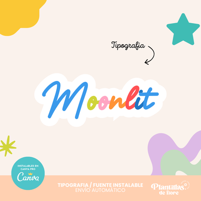 ✨ Tipografía Moonlit ✨