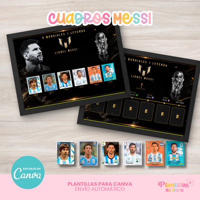 ⚽ Cuadros Messi + Figuritas 🐐⚽