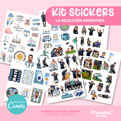 🇦🇷 Mega Pack Stickers Selección Argentina ⚽
