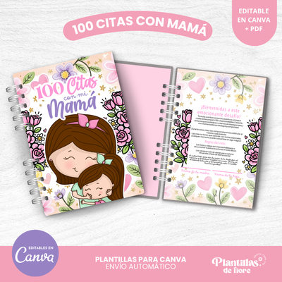 💗Cuaderno - 100 Citas con Mamá✨