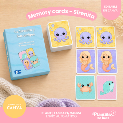 🧜♀️ Memory Cards Sirenita ✨
