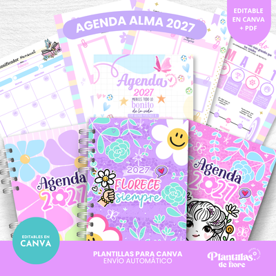🌸 Agenda Alma Semanal - 2027🌸