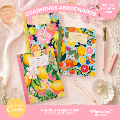🍓 Cuadernitos Abrochados - Frutas 🍊✨