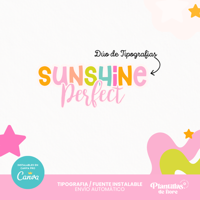 ✨ Dúo de Tipografías Sunshine✨