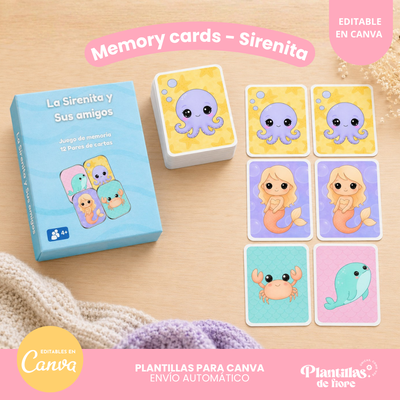 🧜‍♀️ Memory Cards Sirenita ✨