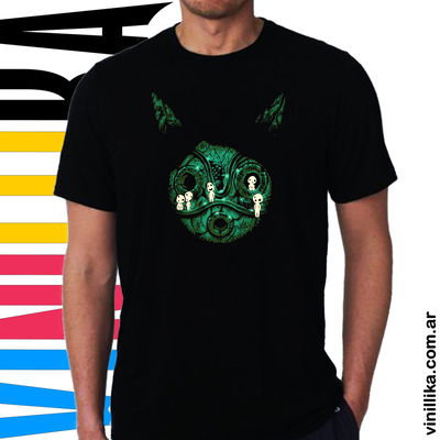 Remera DTF - La Princesa Mononoke 0002 LUMINISCENTE