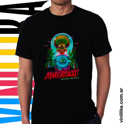 Remera DTF - Remera Marcianos al ataque (Mars Attacks!) 0001