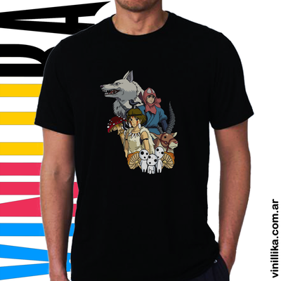 Remera DTF - Remera Princesa Mononoke 0012