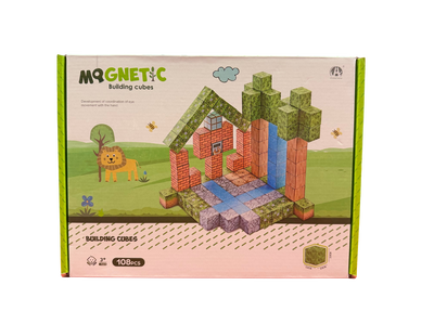 Magnetic Building Cubes 108 Pzs