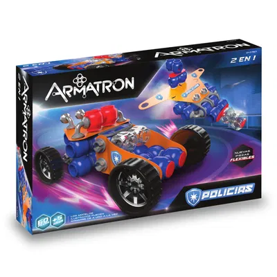 Armatron Policia 2 en 1 60 Pzs