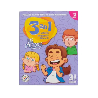Juego 3 en 1 Las Emociones 