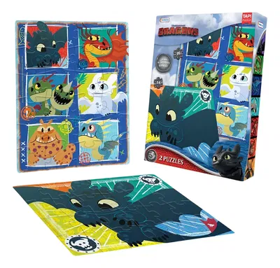 Puzzle 24 y 36 Pzs Como Entrenar A Tu Dragon 