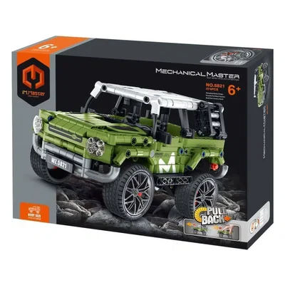 Mechanical Master Camioneta Verde Para Armar Pull Back 474 Pzs