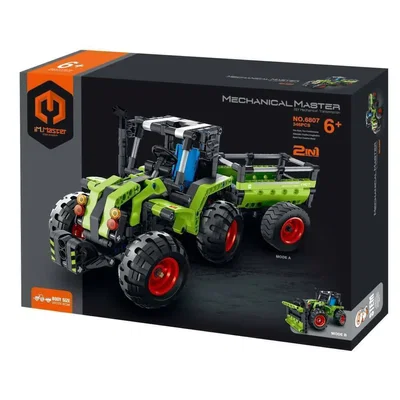 Mechanical Master Tractor Verde Para Armar 2 En 1 346 Pzs
