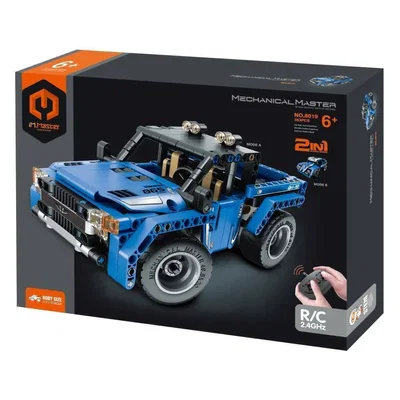 Mechanical Master Camioneta Azul R/C Para Armar 2 En 1 353 Pzs
