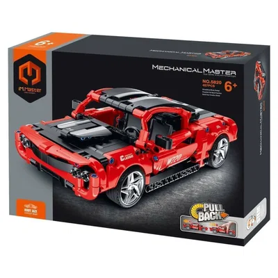 Mechanical Master Auto Rojo Para Armar Pull Back 457 Pzs