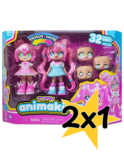 Animakii Muñeca 14cm Switch Y Swap School Girl Y Magical Girl
