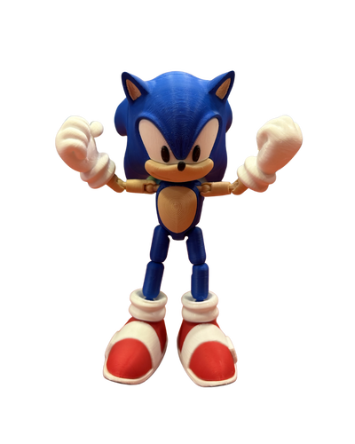 Muñeco Sonic 3D Articulado