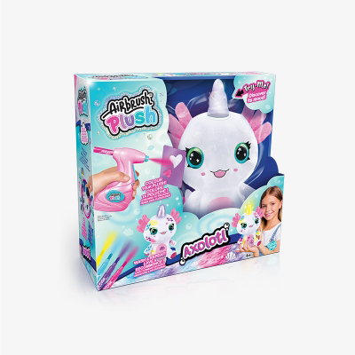 Airbrush Plush Axolote Con Luz