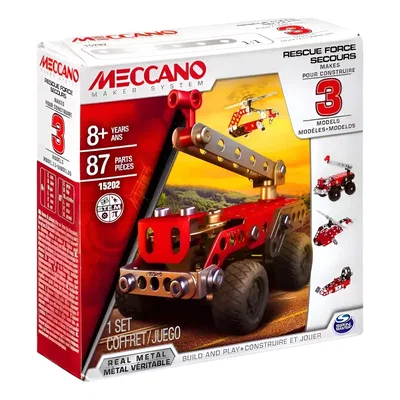 Meccano Rescue Force Secours 3 En 1