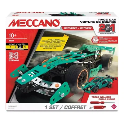Meccano Race Car Vouiture De Course 2 En 1 Motorizado