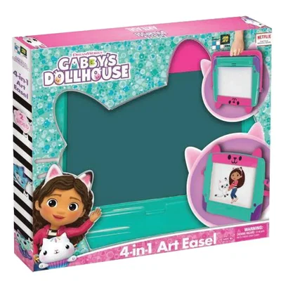 Gabby Dollhouse Pizarra 4 En 1