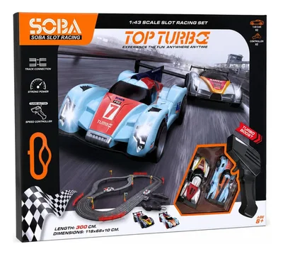 Pista Top Turbo Con Puente 3 Mts
