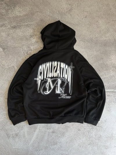 Campera boxy con piel