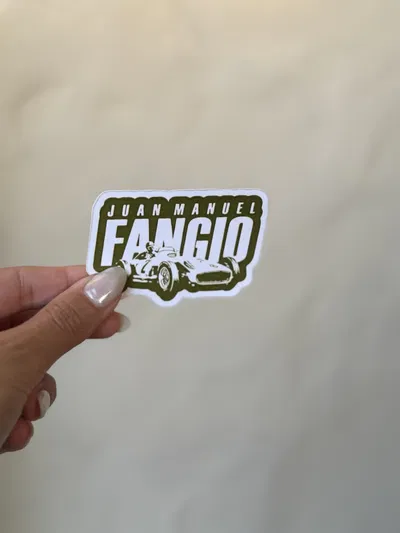 STICKER TÉRMICO J. M. FANGIO 7x5