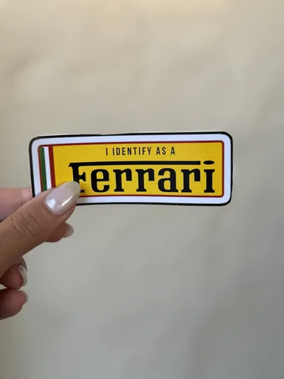 STICKER TÉRMICO FERRARI 10x4