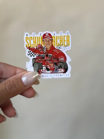 STICKER TÉRMICO MICHAEL SCHUMACHER 5x5
