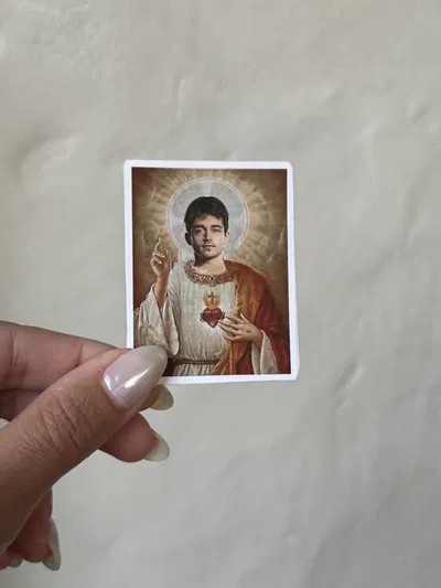 STICKER TÉRMICO LECLERC SANTO 5x6