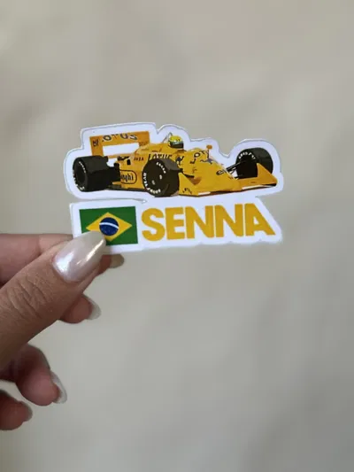STICKER TÉRMICO SENNA BRA 7x4