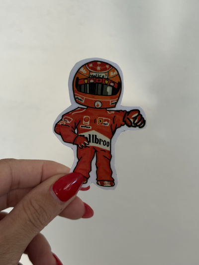 STICKER TÉRMICO MINI MICHAEL SCHUMACHER 7x5