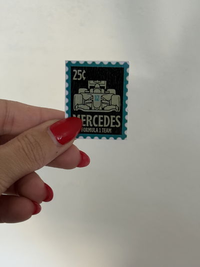 STICKER TÉRMICO ESTAMPILLA MERCEDES  -  4x3