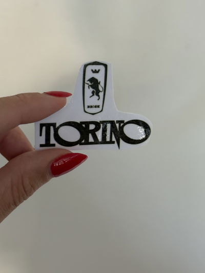 STICKER TÉRMICO TORINO B&N 6x4
