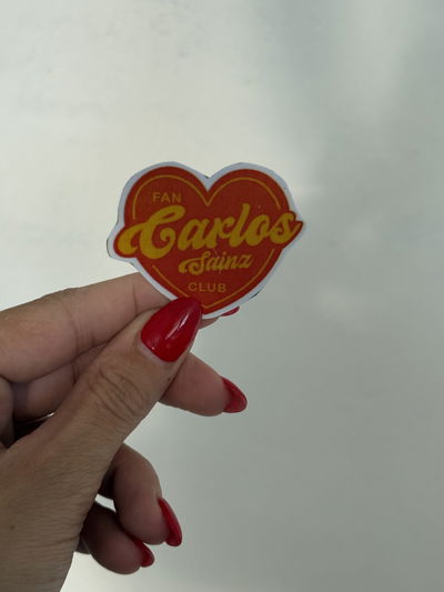 STICKER TÉRMICO CLUB FAN SAINZ   5x4
