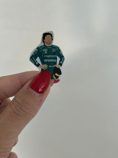 STICKER TÉRMICO ALONSO MINI WINNER  -  4x3