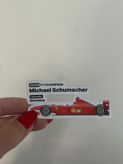 STICKER TÉRMICO AUTO MICHAEL SCHUMACHER´00-   7x3