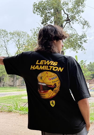 REMERA OVERSIZE HAMILTON- FERRARI