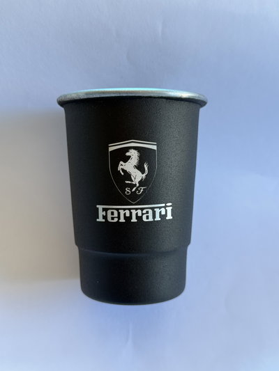 VASO ALUMINIO GRABADO - LOGO FERRARI
